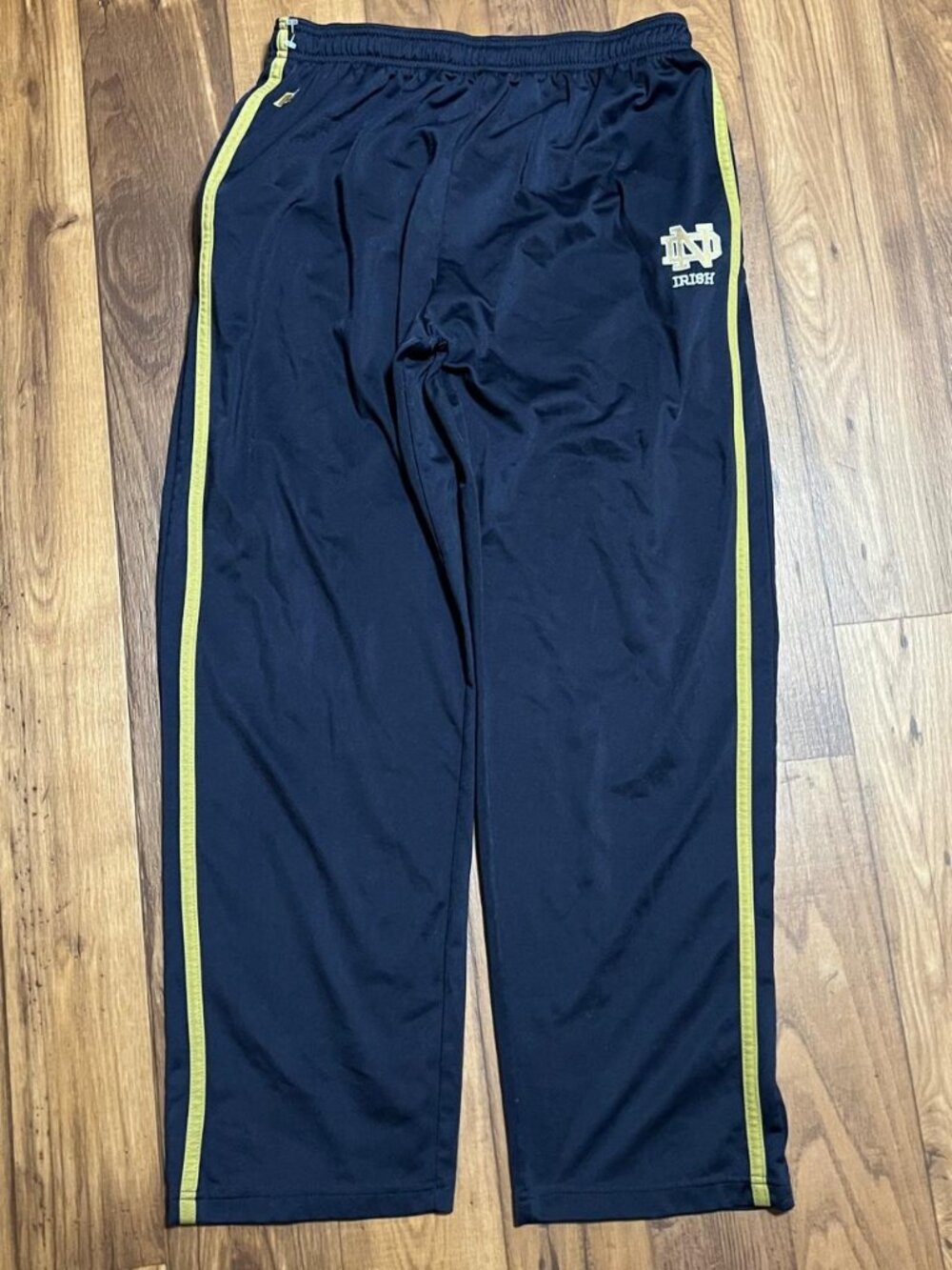 Russell Athletic Notre Dame Team Issue Sweat Pants Mens XL Striped Blue College